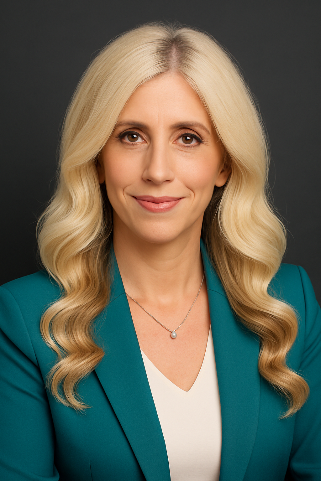 Professional headshot of Tanya smiling in business attire